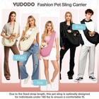 Dog Sling Carrier For Small Dogs  Lightweight Crossbody Pet Bag