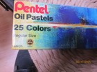 New Unopened Box 25 Oil Pastels 25 Colors Pentel