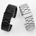 Universal Wrist Strap 18 20 22 23mm Stainless Steel Metal Bracelet Watch Band