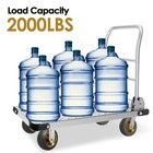 Platform Truck Heavy Duty Push Cart Dolly With 2000 Lbs Capacity Foldable Mov   