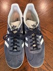 Adidas Gazelle - Blue Suede White Sole - Classic Sneakers Sz 12 -free Shipping