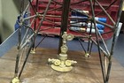 Vintage Metal Oil Rig Home   Office Decor 14    Height 7    Base