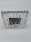 Vtg Mikasa Glamour Crystal Picture Frame Qq260 577 2x2 Japan Clear Lead Glass