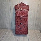 Antique Hammered Cast Iron Wall Mount 2 Door Mailbox Red Early 20th Century Mcm