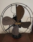 Vintage Century Electric  Company 16  Brass Blade Oscillating Fan