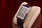        Vintage Seiko Slim Quartz Gentlemen s Green Dial  dark Brown Dress Watch