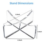 4pack Acrylic Basketball Stand  Display For Basketball  Rugby  Football  Socc   