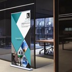 33     Wx 65-90 h  Premium Retractable Banner Stand   stand Only   