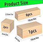 9pcs Basswood Carving Blocks  3 Sizes Whittling Wood Blocks Kit For    