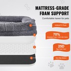 Human Dog Bed 72 X48x10in Large Human Size Dog Bed Washable Pv Velvet