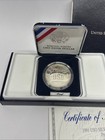 1991 Us Mint Uso Proof Silver Dollar Coin Set In Ogp  50th Anniv Commemorative