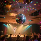 Yescom 16  Large Disco Ball With Motor 6rpm 18 Rgbw Led Lights For 70s 80s Party