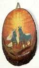 Vintage Unicorn Wall Hanging Art Print On Lacquered Wood Slice 9    Kentucky Zoo