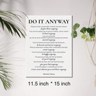 Inspirational Canvas Wall Art Motivational Do It Anyway Quote Canvas Print Po   