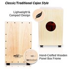 Pyle Cajon-wooden Percussion Box  With 12 0       X X 18 0        Wooden 