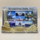 Washington Dc Souvenir Metal Photo Frame Capitol White House   Fit 4x6 Photo