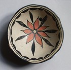 Antique Santo Domingo Pueblo Small Pottery Bowl