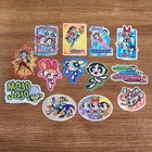 Vintage 2000 Powerpuff Girls Full Set Of 13 Vending Machine Stickers