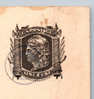 1875 Ux5 Postal Card 1c Fancy Geometric Star Cancel Furber Bros Send Pricelist
