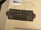 Small Cast Iron Sign wall Decor Antique vintage Funny humor