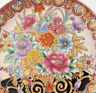 Chinese Porcelain Floral Decorative Plate Gold Gilt Hand Painted Display