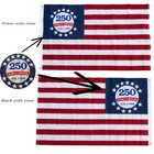 Embroidered 250 Years American Flag 250th Anniversary Usa Patriotic 3x5ft  New
