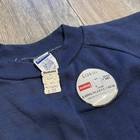 Nos Vintage 70s 80s Healthknit Navy Pullover Crewneck Sweatshirt Youth Size L