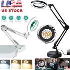 10x Magnifying Glass Desk Light Magnifier Led Lamp Reading Lamp With Base clamp