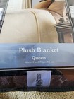 Royal Sateen Queen Sized Plush Blanket Brown Colored