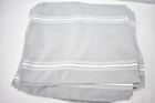 Lot Of 50 Cloth Napkins 20  X 18  White gray Tableware Cleaning Restaurant Use
