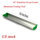 Us Stock 16  Emulsion Scoop Coater Silk Screen Printing Aluminum Coating Tool