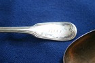 Lot Of 2 Antique Richard C Akerly Coin Silver Oval Soup Spoon 7  2 6 Troy Oz Blo