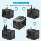 Universal Travel Adapter  Pd 35w 7 In 1 International Power Plug Adapter With
