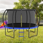 12ft Outdoor Trampoline Inner Safe Enclosure Net Ladder Pvc Spring Cover Padding