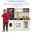 sky8149  Pretend Play Kitchen Wooden Toy Set For Kids With 11 Accessories-cream