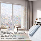 Window Privacy Film Rainbow Film Decorative Window Sticker  3d Static Stained Gl