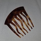 Vintage Fendi Hair Comb Tortoise Shell Zucca Ff Logo Made In Italy Authentic