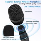 Wireless Microphone Karaoke System Cordless Rechargeable Bluetooth 200 Ft Range