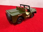 Vintage 1960 s Us Army Jeep Tin Litho Friction Motor Made In Japan 6  Long