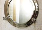 Nautical Ship 20  Porthole Mirror Wall Decor Silver Nickel Finish Nautical Dec