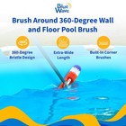 Brush Around 360-degree Wall And Floor Pool Brush