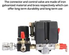 Air Compressor Pressure Switch Control Valve  90-120psi Pressure Regulator With