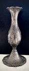 Vintage Rococo-style Ornamental Vase 1930s  Silver-plated Floral Relief 5    Heavy