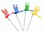 20 Pcs 3d Dragonfly Garden Stakes Ornaments For Outdoor Yard Flower Pot Decor