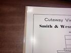 Smith   Wesson 1950s Advertising Poster Sign Cutaway 22 Magnum Model 53 Cylinder