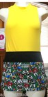Black Novelty Print 3 Pocket Waist Apron Restaurant Server Waitress Football