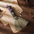 Renemego Crystal Witch Altar Broom - Witchcraft Supplies With Moon Amethyst 