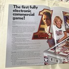 Nos Original Factory Evel Knievel Evil Bally  Pinball Arcade Game Flyer