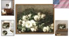 Elegant Framed Botanical Wall Art - Vintage Canvas Print 11x14 Ready To Hang