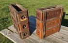 6 Vintage Antique Singer Treadle Sewing Machine Drawers With Frame Ornate Oak